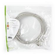 Seriële Kabel | D-SUB 9-Pins Male | D-SUB 9-Pins Female | Vernikkeld | 3.00 m | Rond | PVC | Ivoor | Polybag - thumbnail