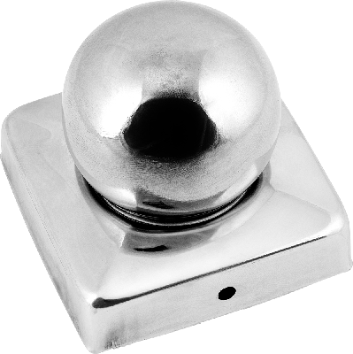 Connex Paalkapje 70X70Mm Met Kogel A2 - HV4322