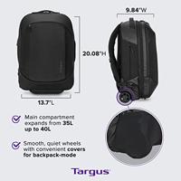 Targus EcoSmart Laptoptrolley Geschikt voor max. (laptop): 39,6 cm (15,6) Zwart - thumbnail