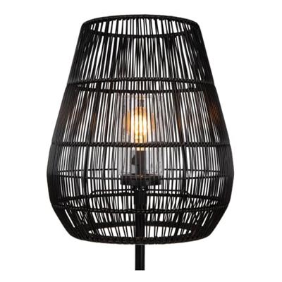 Lucide NERIDA - Vloerlamp Binnen/Buiten - Ø 35 cm - 1xE27 - IP44 - Zwart
