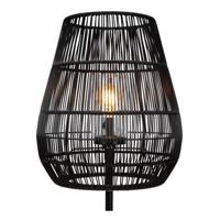 Lucide NERIDA - Vloerlamp Binnen/Buiten - Ø 35 cm - 1xE27 - IP44 - Zwart - thumbnail