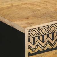 Dressoir 40x33,5x75 cm massief ruw mangohout - thumbnail
