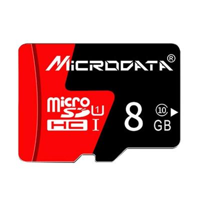 MICROGEGEVENS 8GB U1 rode en zwarte TF (Micro SD) geheugenkaart