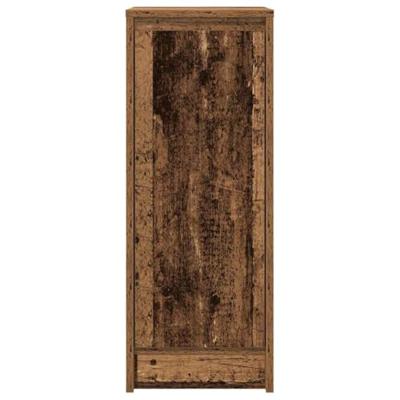 Dressoir 29,5x34x76 cm bewerkt hout oud houtkleurig