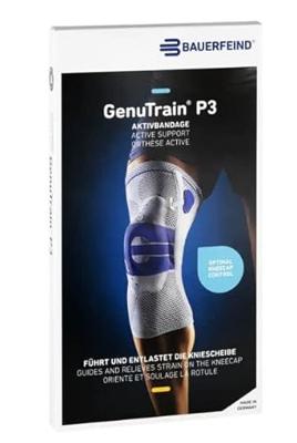 Bauerfeind Genutrain P3 met Siliconenboord Kniebrace - 1 - Rechts - BlauwGrijs Bauerfeind Genutrain P3 met Siliconenboord Kniebrace - 1 - Rechts - BlauwGrijs