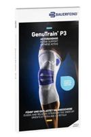 Bauerfeind Genutrain P3 met Siliconenboord Kniebrace - 1 - Rechts - BlauwGrijs - thumbnail