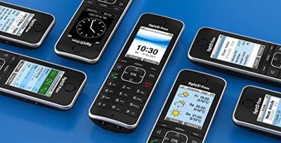 FRITZ! FRITZ!FON C6 Black Edition Draadloze VoIP-telefoon Antwoordapparaat, Babyfoon, Handsfree, PIN-code LC-display Zwart
