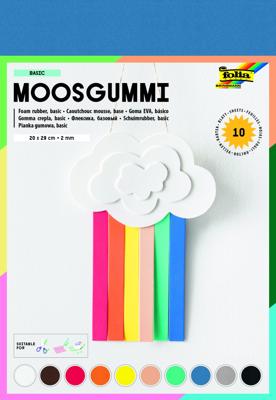 Foam folia 20x29cm basic 10 kleuren | 5 stuks