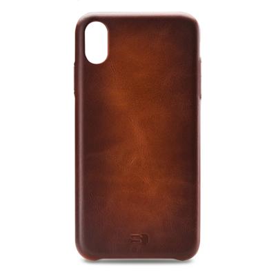 Senza Desire Leather Cover Apple iPhone Xs Max Burned Cognac