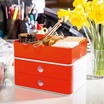 HAN HA-1120-17 Smart-box Allison Met 2 Lades Kersen Rood, Stapelbaar