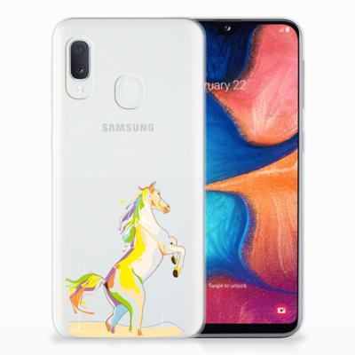 Samsung Galaxy A20e Telefoonhoesje met Naam Horse Color Samsung Galaxy A20e Telefoonhoesje met Naam Horse Color