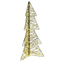 Kerstboom met 160 LED Warmwit 150 cm Rattan - thumbnail