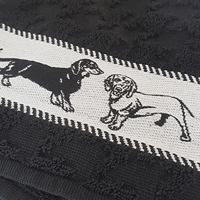 DDDDD DDDDD keukendoek Saar zwart 50x55 (per stuk) - thumbnail