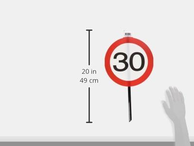 30 Jaar Verkeersbord Tuinbord