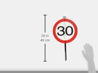 30 Jaar Verkeersbord Tuinbord - thumbnail