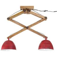 VidaXL Plafondlamp 25 w e27 29x18x85 cm verweerd rood - thumbnail
