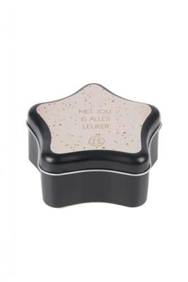 Zusss Geurkaars in blik ster met jou is alles leuker zand Zusss Geurkaars in blik ster met jou is alles leuker zand