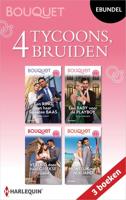 4 tycoons, 4 bruiden - Millie Adams, Jackie Ashenden, Lorraine Hall, Caitlin Crews - ebook - thumbnail
