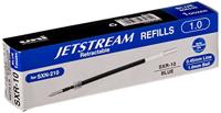 Navulling voor balpen Uni-Ball Jetstream Premier SXR-10 1 mm Blauw (12 Stuks) - thumbnail