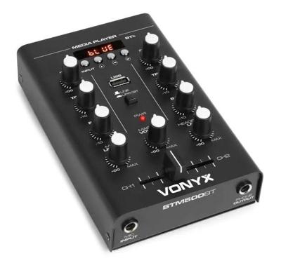 Vonyx STM500BT 2-kanaals mixer met Bluetooth en mp3 speler