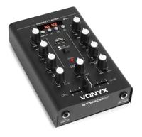 Vonyx STM500BT 2-kanaals mixer met Bluetooth en mp3 speler - thumbnail