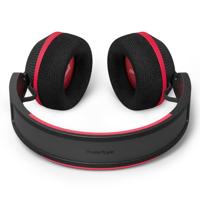 Philips TAA6219BK 6000-serie Over Ear zelfopladende Bluetooth-koptelefoon voor sport op zonne-energie, batterijreserve van 80 uur, ideaal voor fitness, hardlopen en andere sporten - Zwart en Rood - thumbnail