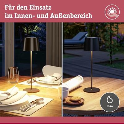 Paulmann 76996 Gilo LED-tafellamp voor buiten 2.8 W Warmwit Zwart (mat)