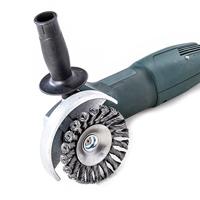 Lessmann Staaldraadborstel | schroefdraad d. 100 mm draaddikte 0,5 mm | staal 12 mm | 15.000 omw/min | 1 stuk - 471257 471257 - thumbnail