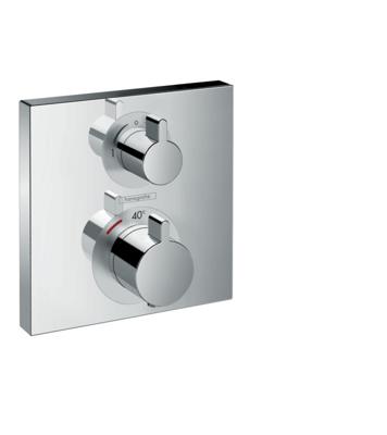 Afbouwdeel van Inbouw Thermostaat Hansgrohe Ecostat Square met Stop- en Omstelkraan Chroom