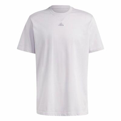 Heren-T-Shirt met Korte Mouwen Adidas All Szn Lila - Maat: M