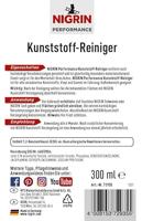 NIGRIN 72935 Kunststofreiniger 300 ml - thumbnail
