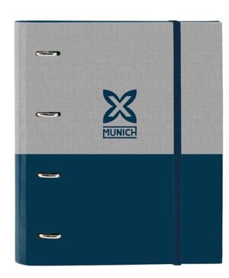 Ringmap Munich Street Blauw Grijs 27 x 32 x 3.5 cm