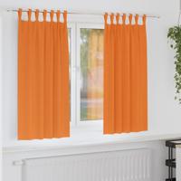 Gordijnen met gordijnen 2 pcs Feloranje Polyester - thumbnail