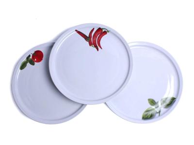 Cookinglife Pizzaborden Tomaat - Peper - Basilicum ø 30 cm - 6 stuks