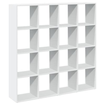 Boekenkast 137,5x29x137,5 cm bewerkt hout wit