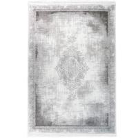 Merinos - Retro Acryl Vloerkleed - Klassiek Design - Grijs-80 x 150 cm - thumbnail