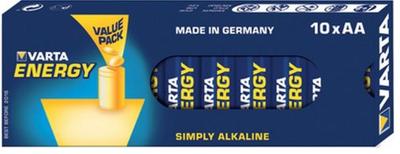 Varta ENERGY AA Value Pack 10 AA batterij (penlite) Alkaline 2.8 Ah 1.5 V 10 stuk(s) Varta ENERGY AA Value Pack 10 AA batterij (penlite) Alkaline 2.8 Ah 1.5 V 10 stuk(s)