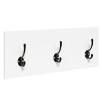 4-delige Garderobe set bewerkt hout wit - thumbnail