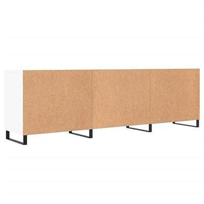 Tv-meubel 150x30x50 cm bewerkt hout wit Tv-meubel 150x30x50 cm bewerkt hout wit