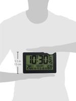 TFA Dostmann 60.2557.01 Zendgestuurde klok Zendergestuurd 206 mm x 30 mm x 130 mm Zwart Groot display - thumbnail