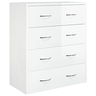 Dressoir met 4 lades 60x30,5x71 cm hoogglans wit