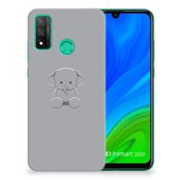 Huawei P Smart 2020 Telefoonhoesje met Naam Grijs Baby Olifant - thumbnail