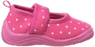 Playshoes pantoffels Stippen Fuchsia Wit-28-29
