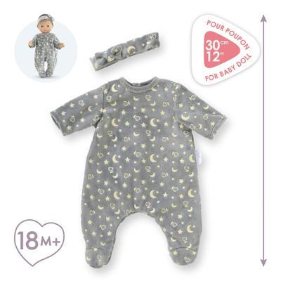 Corolle poppen pyjama en hoofdband, 30cm - glow in the dark - thumbnail