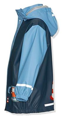 Playshoes regenjas Bouwwagen Marine-86