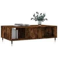 Salontafel 104x60x35 cm bewerkt hout gerookt eikenkleurig - thumbnail