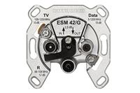 Kathrein ESM 42/G Antennedoos Data, TV, FM Inbouw (in muur) Loop-through outlet - thumbnail