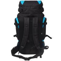 VidaXL Rugzak hiking xxl 75 l zwart en blauw - thumbnail