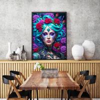 Gothic Flowers Portrait Puzzel 1000 Stukjes - thumbnail