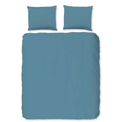 Good Morning Dekbedovertrek "uni dessin" - Blauw - (200x200/220 cm) - Katoen Good Morning Dekbedovertrek "uni dessin" - Blauw - (200x200/220 cm) - Katoen